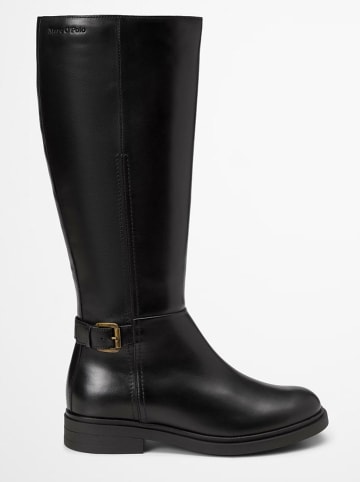 Marc O'Polo Shoes Leder-Stiefel "Paula" in Schwarz