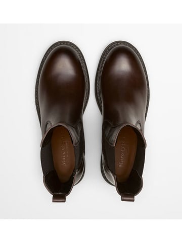 Marc O'Polo Shoes Skórzane sztyblety "Cosi" w kolorze brązowym