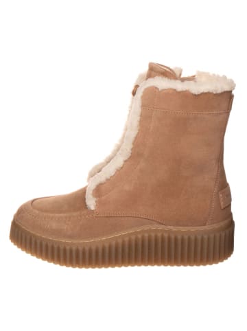 Marc O'Polo Shoes Leder-Boots in Hellbraun