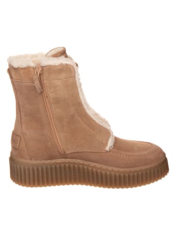 Marc O'Polo Shoes Leder-Boots in Hellbraun