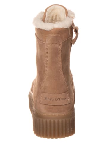 Marc O'Polo Shoes Leren boots lichtbruin