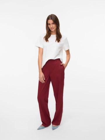 Vero Moda Spodnie w kolorze bordowym