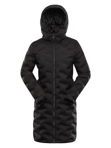 Alpine Pro Doorgestikte mantel zwart