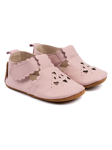 mikk-line Leren loopleerschoenen lichtroze