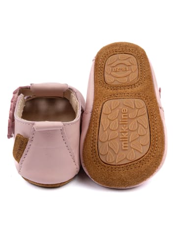 mikk-line Leren loopleerschoenen lichtroze