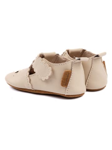 mikk-line Leren loopleerschoenen beige