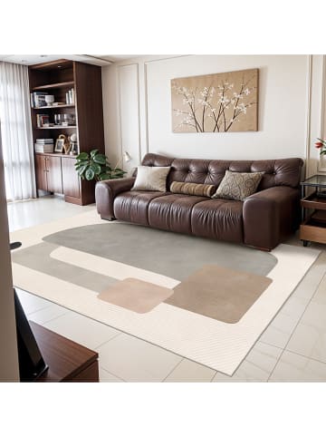 CARPET DIEM Kurzflor-Teppich in Creme/ Beige