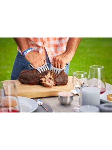 Rösle 2-delige set: grillvorken zilverkleurig - (L)19 cm