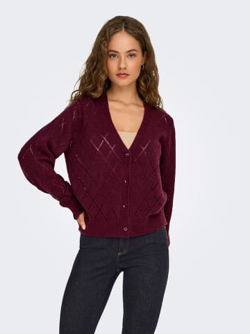Noisy may Cardigan in Bordeaux