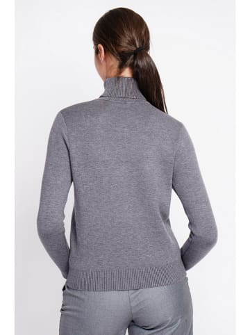 ASSUILI Rollkragenpullover in Grau