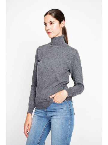 ASSUILI Rollkragenpullover in Anthrazit