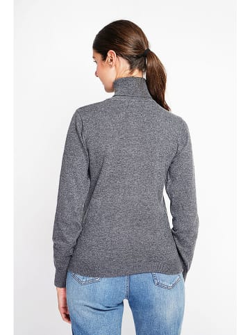 ASSUILI Rollkragenpullover in Anthrazit