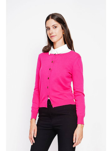 ASSUILI Cardigan in Fuchsia