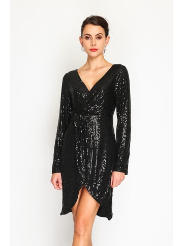 ASSUILI Sukienka w kolorze czarnym