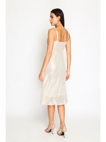 ASSUILI Paillettenjurk beige