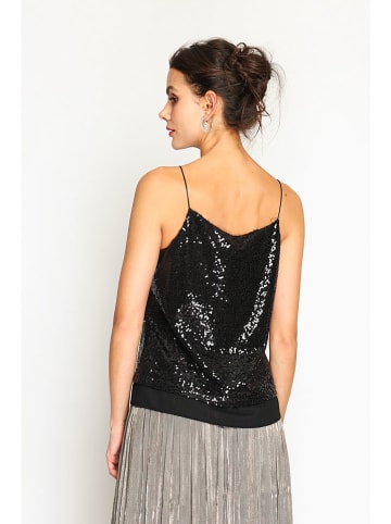 ASSUILI Top w kolorze czarnym