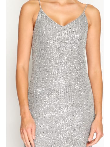 ASSUILI Paillettenjurk zilverkleurig