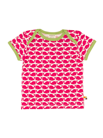loud + proud Shirt in Pink/ Weiß