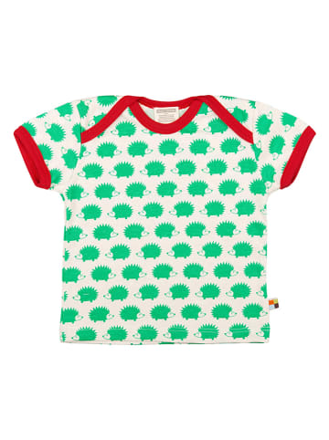 loud + proud Shirt in Grün/ Creme