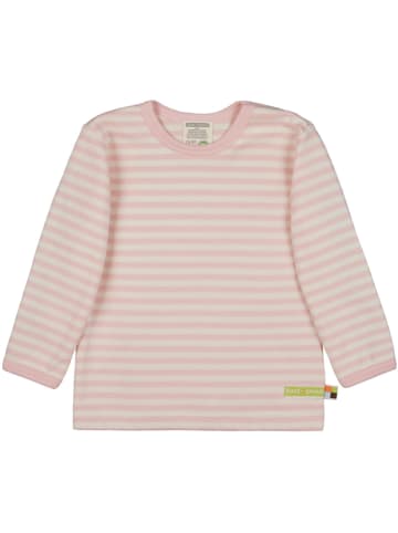loud + proud Longsleeve in Rosa/ Weiß