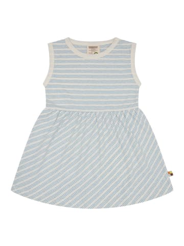loud + proud Kleid  in Creme/ Hellblau