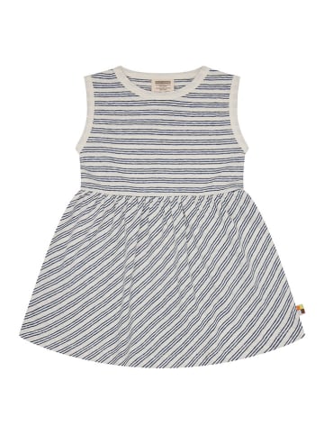 loud + proud Kleid  in Creme/ Dunkelblau