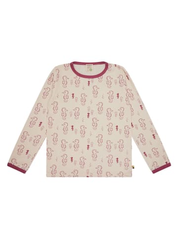loud + proud Longsleeve  in Creme/ Pink
