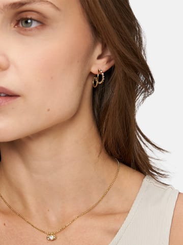 Tamaris Zilveren halfcreolen met edelstenen