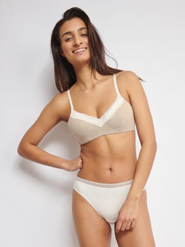 Sloggi Bügelloser BH in Grau/ Creme