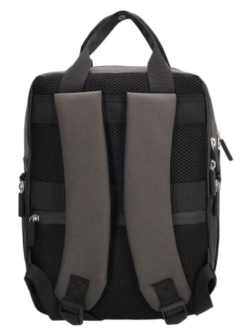 Beagles Plecak w kolorze antracytowo-czarnym - 23 x 33 x 9 cm