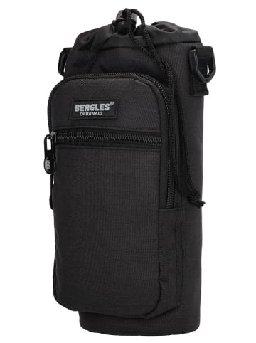 Beagles Schoudertas voor flessen "Kyoto" antraciet - (B)8,5 x (H)25 x (D)8,5 cm