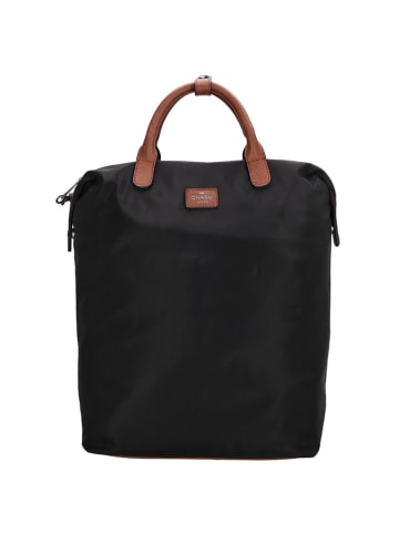 Charm Rugzak "Buckingham" zwart - (B)28 x (H)40 x (D)13 cm