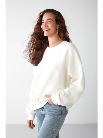 Happiness Istanbul Bluza w kolorze kremowym