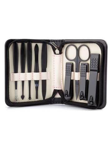 Beautifly 10-delige manicureset zwart