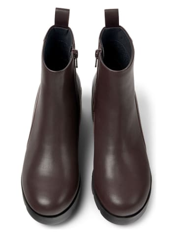 Camper Leder-Ankle-Boots in Braun