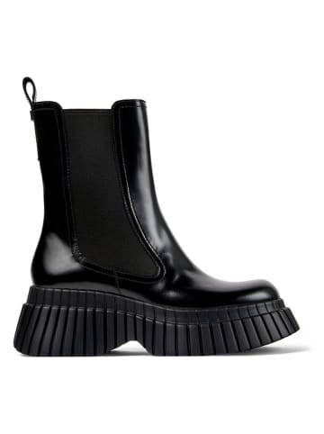 Camper Leder-Chelsea-Boots in Schwarz