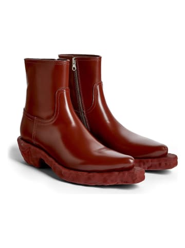 Camper Leder-Boots in Rot