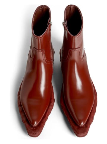 Camper Leder-Boots in Rot