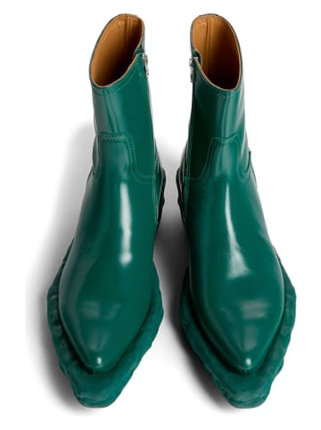 Camper Leder-Boots in Grün