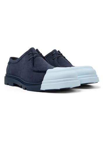 Camper Leren veterschoenen blauw/lichtblauw
