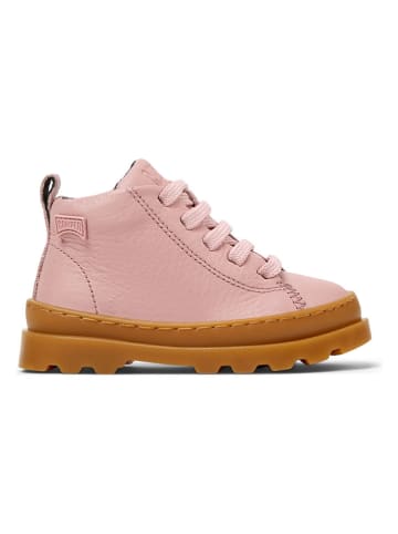 Camper Leren enkelboots lichtroze
