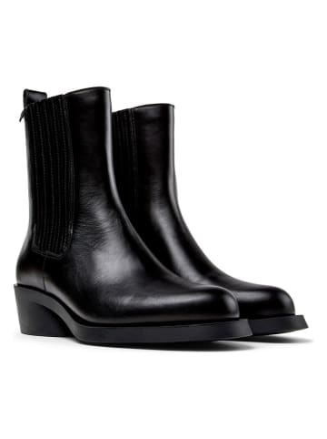 Camper Leder-Stiefeletten in Schwarz