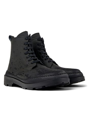 Camper Leder-Boots in Schwarz/ Khaki