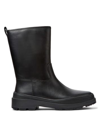 Camper Leder-Boots in Schwarz