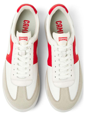 Camper Sneakers wit/rood/beige