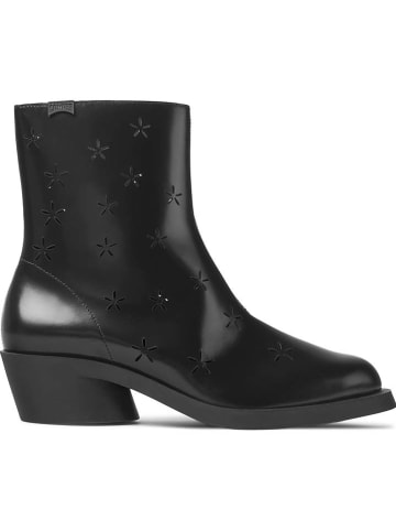 Camper Leren enkellaarzen zwart