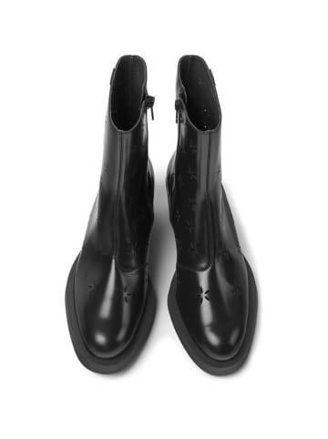 Camper Skórzane botki w kolorze czarnym