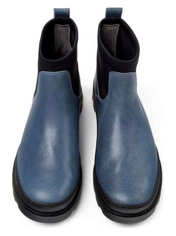 Camper Leder-Boots "Brutus" in Schwarz/ Blau