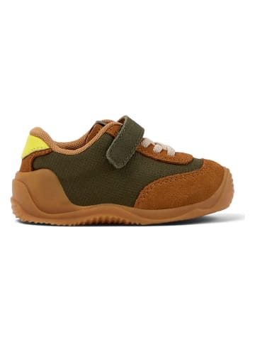 Camper Leder-Sneakers in Hellbraun/ Khaki