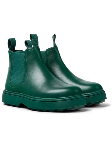 Camper Leder-Chelsea-Boots in Grün